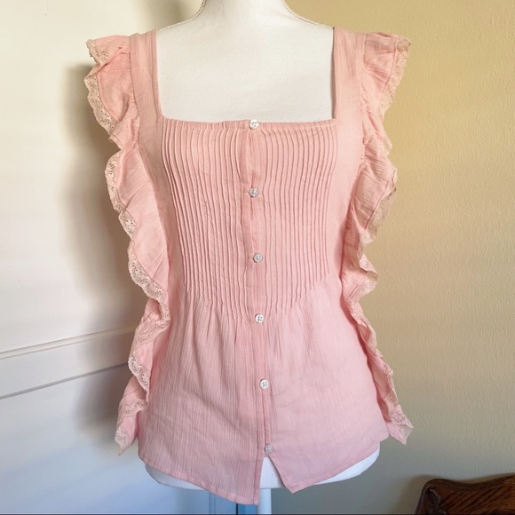 Pink Peasant Blouse by Jessica Simpson - Picture 3 of 5